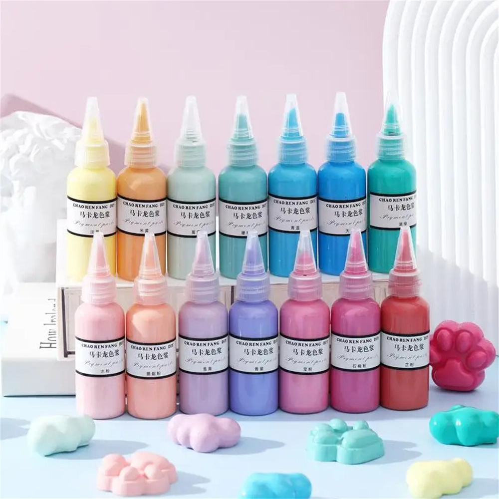 Resin Dye Opaque - 50g/Jar วางเม็ดสีอีพ็อกซี่เรซิ่น UV กาวสีย้อม Makaron Pigment