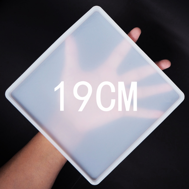 Coaster Mold Square - Big Square Coaster แม่พิมพ์ซิลิโคนของเหลวขนาดใหญ่ Artst แม่พิมพ์เรซิ่น