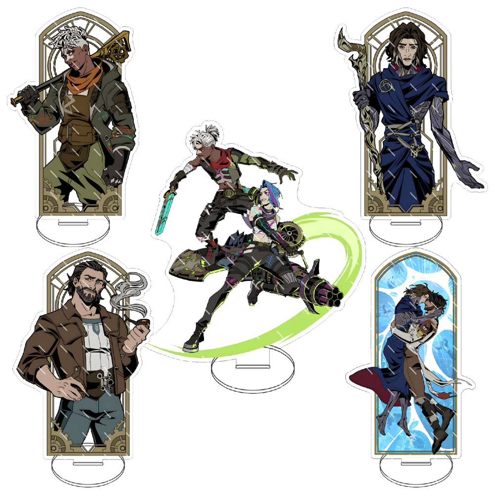 Resin Art Anime - Arcane: League of Legends โมเดลอะคริลิกตั้งโชว์ ของตกแต่งโต๊ะ