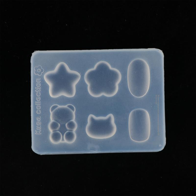 Resin Art Easy - แม่พิมพ์ซิลิโคน 3 มิติ สำหรับทำเล็บลายอาร์ต ใช้กับการ์ดสีแบบเม็ดถั่ว ทำความสะอาดง่าย