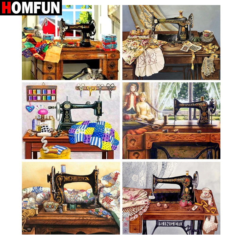 HOMFUN Art 5D Diy จิตรกรรม 