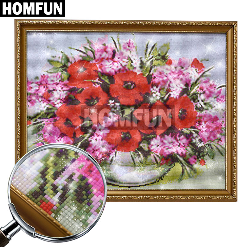 HOMFUN Art 5D Diy จิตรกรรม 