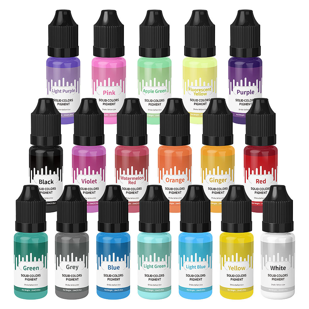 18 สี 10ml Macaron สีพาสเทลสีเ - Resin Dye Opaque บทวิจารณ์และราคา
