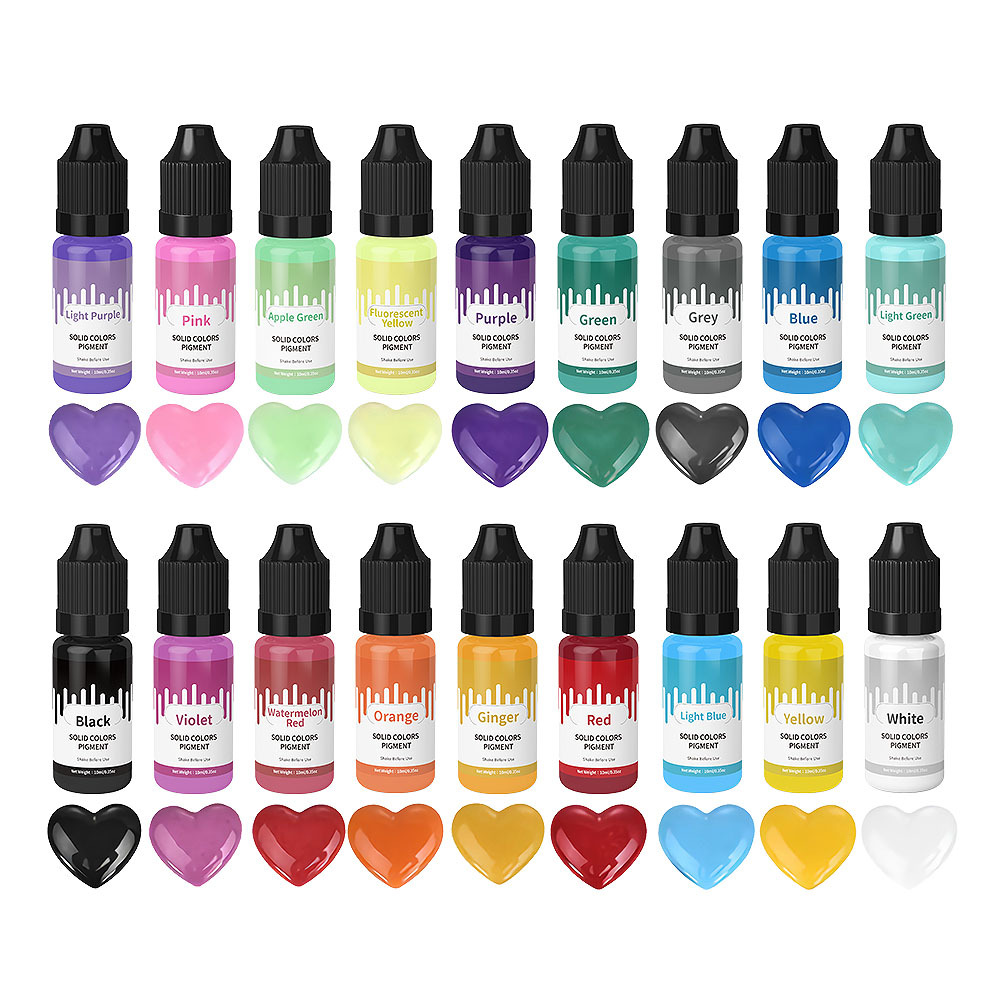 18 สี 10ml Macaron สีพาสเทลสีเ - Resin Dye Opaque บทวิจารณ์และราคา
