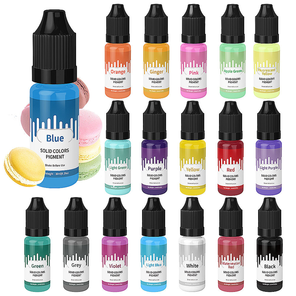 18 สี 10ml Macaron สีพาสเทลสีเ - Resin Dye Opaque บทวิจารณ์และราคา