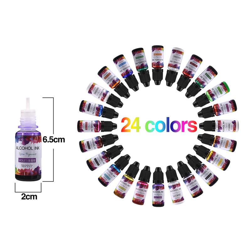 24สี/ชุด10Ml Resin Pigment Art - Resin Dye Opaque บทวิจารณ์และราคา