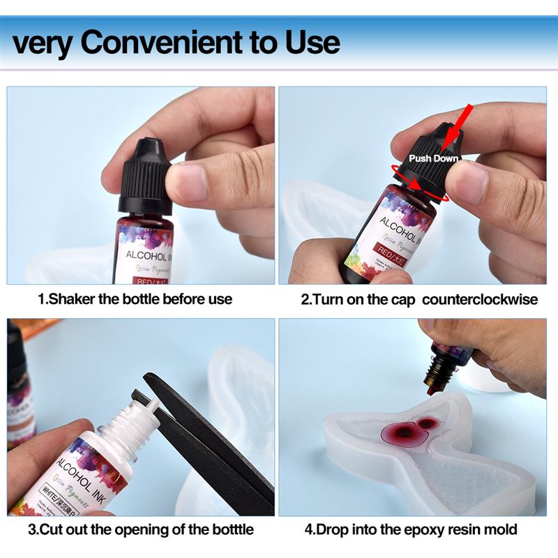 24สี/ชุด10Ml Resin Pigment Art - Resin Dye Opaque บทวิจารณ์และราคา