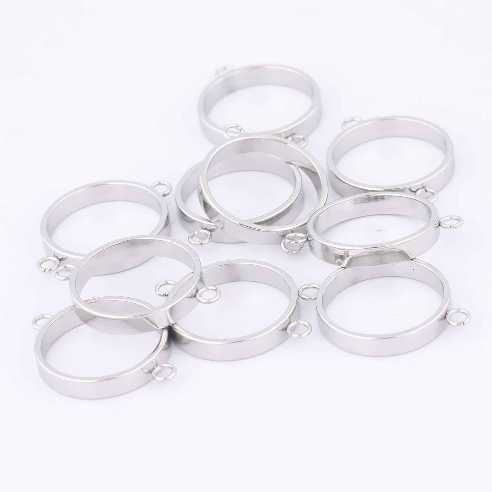 10pcs สแตนเลสสตีล 14 มม.เปิด B - Resin Art Pendant บทวิจารณ์และราคา