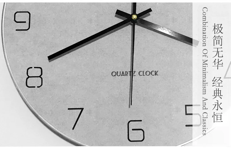 สีเทานาฬิกาแขวนกลมการออกแบบที่ - Resin Art Wall Clock บทวิจารณ์และราคา