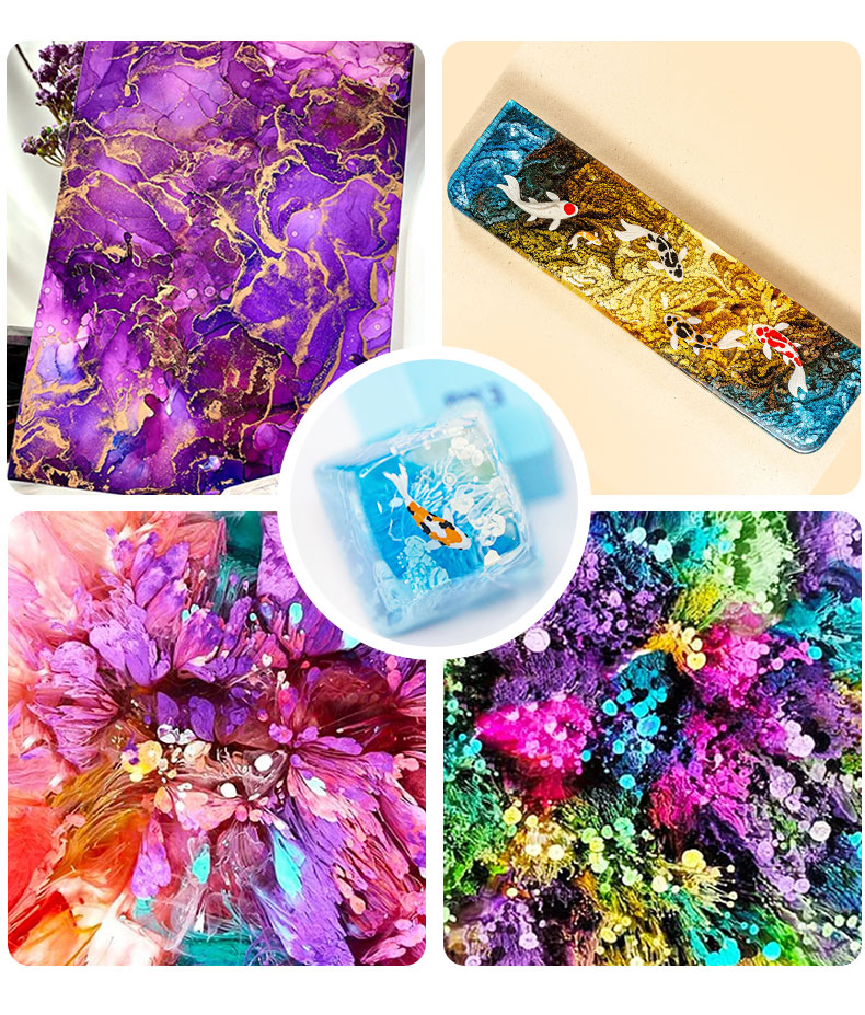 10ml หมึกแอลกอฮอล์ Art อีพ็อกซ - Resin Dye Opaque บทวิจารณ์และราคา