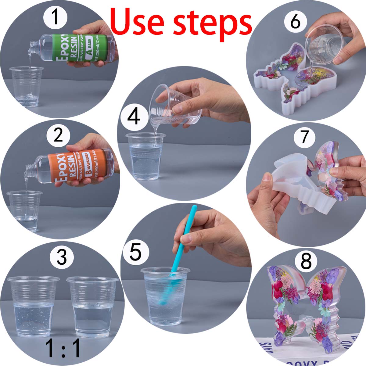 อัตราส่วน 1:1 อีพ็อกซี่เรซิ่นช - Resin Art Tools บทวิจารณ์และราคา