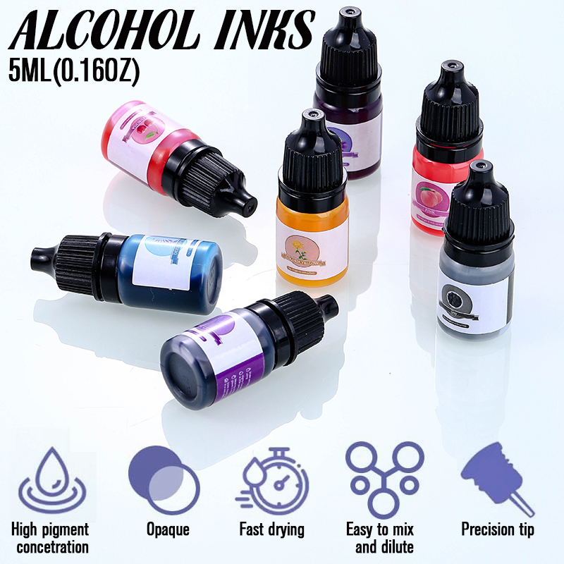 สีผสมเรซิ่นอีพ็อกซี่ 24 สีสดใส - Resin Dye Opaque บทวิจารณ์และราคา