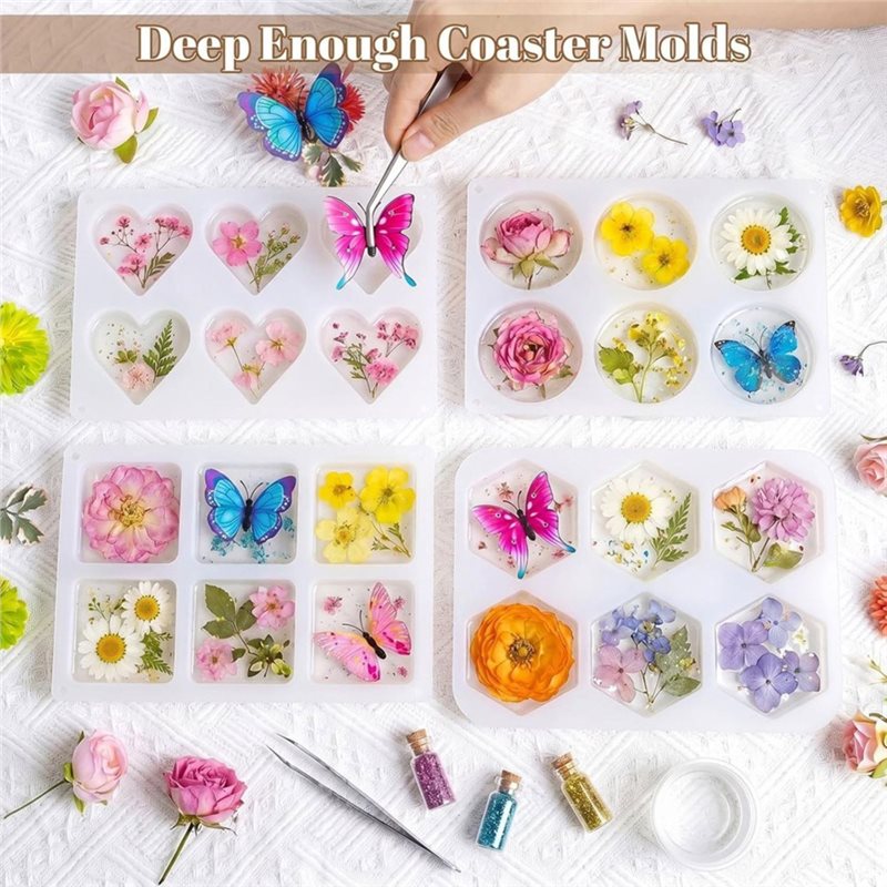 แม่พิมพ์เรซิ่น FYBL รูปทรงกลม  - Coaster Mold Square บทวิจารณ์และราคา