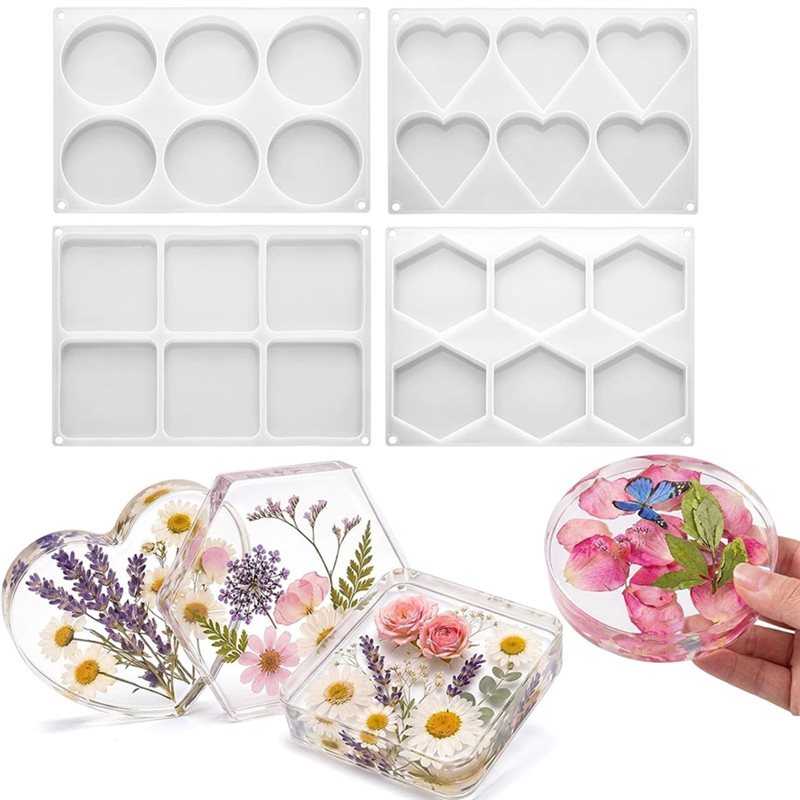 แม่พิมพ์เรซิ่น FYBL รูปทรงกลม  - Coaster Mold Square บทวิจารณ์และราคา
