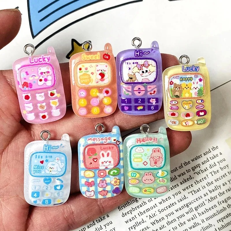10 ชิ้น ชาร์มเรซินลายการ์ตูนน่ - Resin Art Pendant บทวิจารณ์และราคา