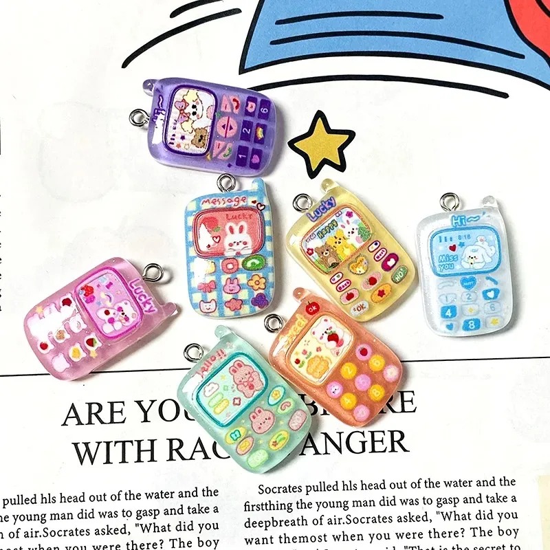 10 ชิ้น ชาร์มเรซินลายการ์ตูนน่ - Resin Art Pendant บทวิจารณ์และราคา