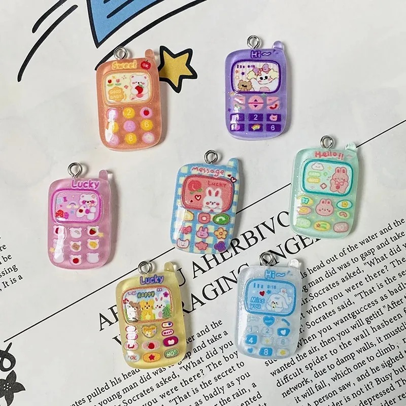 10 ชิ้น ชาร์มเรซินลายการ์ตูนน่ - Resin Art Pendant บทวิจารณ์และราคา