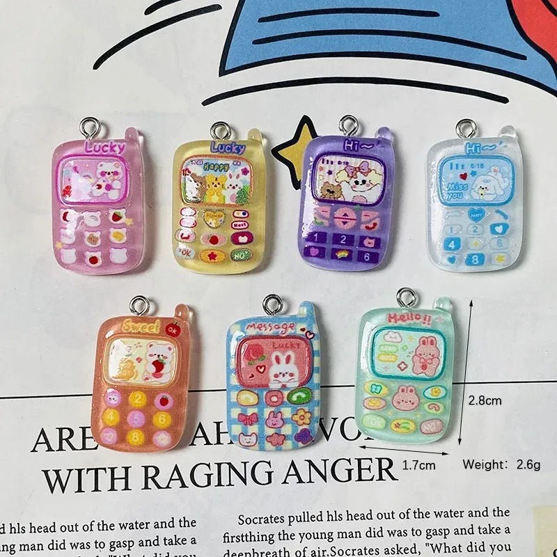 10 ชิ้น ชาร์มเรซินลายการ์ตูนน่ - Resin Art Pendant บทวิจารณ์และราคา