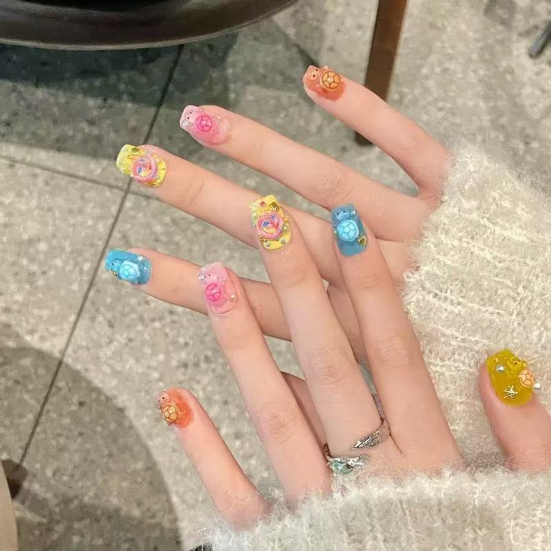 100 ชิ้นจี้เรซินรูปเต่าหลากสีแ - Resin Art Decor บทวิจารณ์และราคา