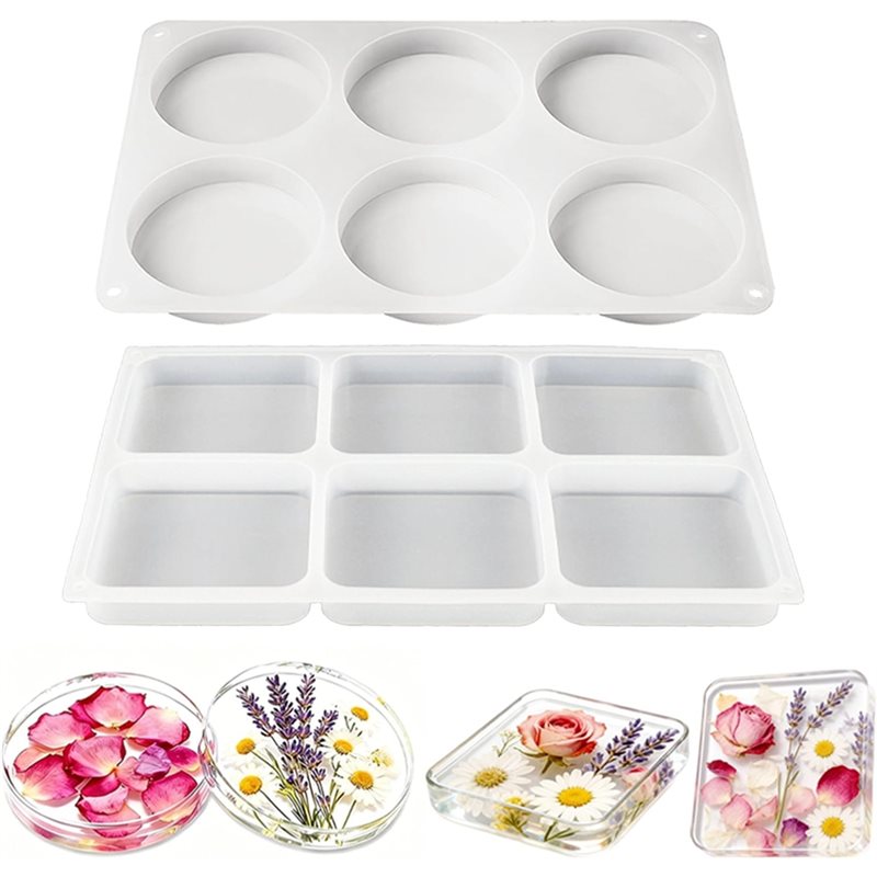 แม่พิมพ์เรซิ่นซิลิโคนแบบหลุมลึ - Coaster Mold Square บทวิจารณ์และราคา