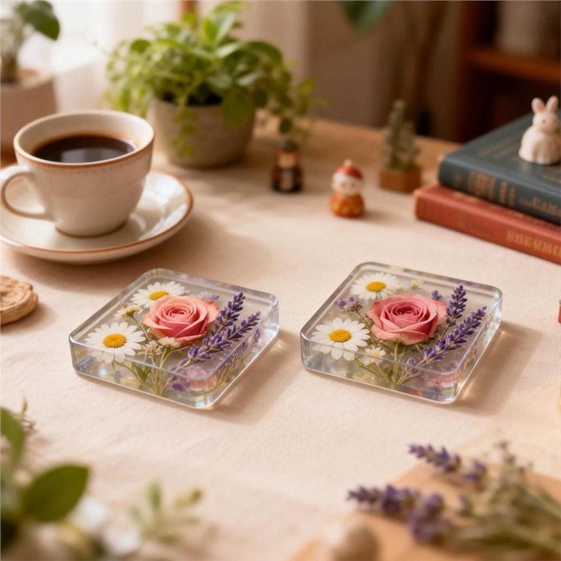 แม่พิมพ์เรซิ่นซิลิโคนแบบหลุมลึ - Coaster Mold Square บทวิจารณ์และราคา
