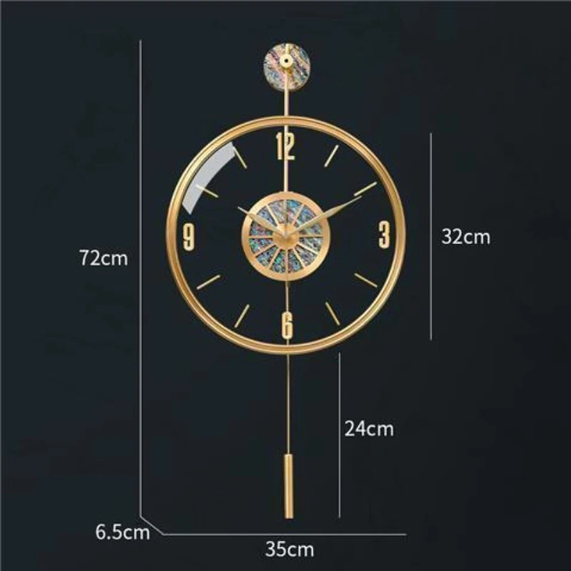 โลหะผสม Seashell Wall นาฬิกาเง - Resin Art Wall Clock บทวิจารณ์และราคา