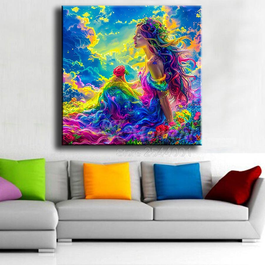 ชุดภาพเพชรเรซิ่นแบบเต็มผืน ยี่ - Resin Art Pouring บทวิจารณ์และราคา