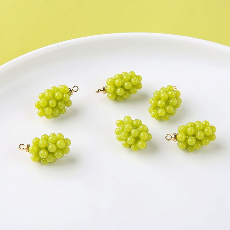 ชาร์มเรซิ่นรูปองุ่นน่ารัก 6 ชิ - Resin Art Pendant บทวิจารณ์และราคา