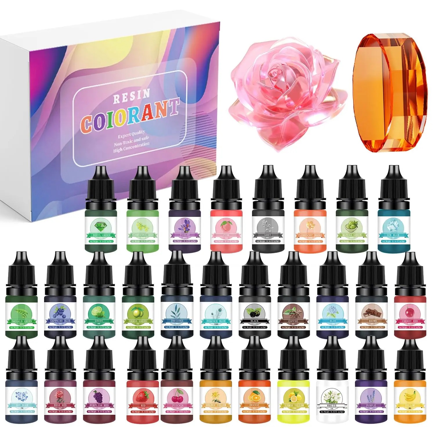 ชุดสีเรซิ่นอีพ็อกซี่ 30 สี ขนา - Resin Dye Opaque บทวิจารณ์และราคา