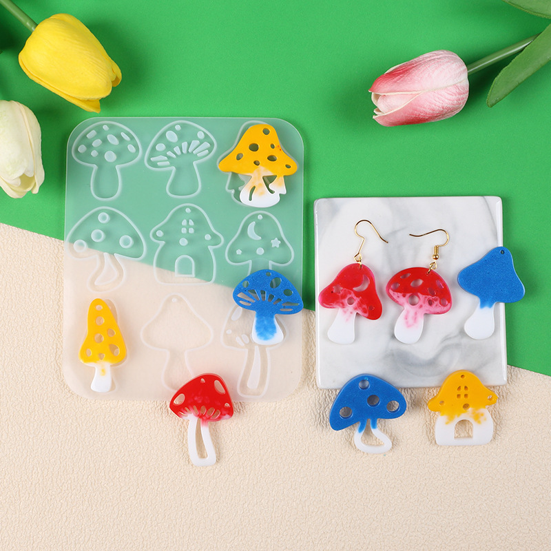 หลายสไตล์เห็ดต่างหูจี้ Perfora - Resin Art Tools บทวิจารณ์และราคา