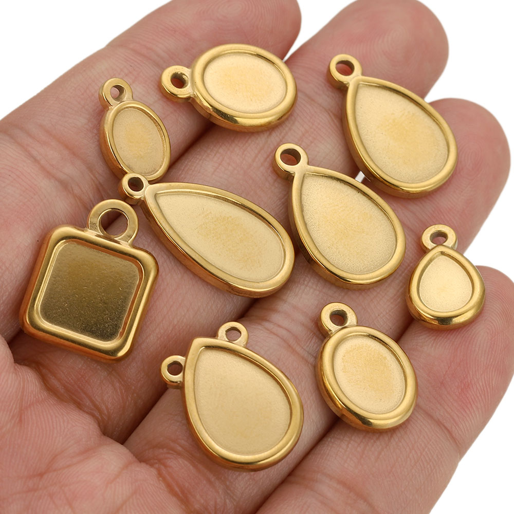 ถาดจี้สแตนเลสทรงสี่เหลี่ยม ทรง - Resin Art Pendant บทวิจารณ์และราคา