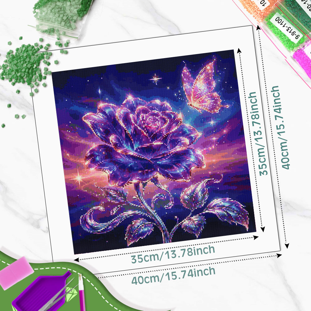 ภาพวาดเพชรทรงกลมเต็มรูปแบบ Hua - Resin Art For Rose บทวิจารณ์และราคา