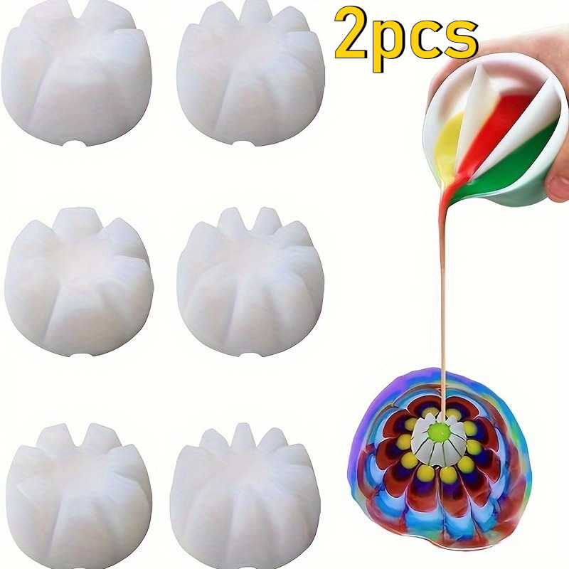 ชุดถ้วยลายดอกไม้ 2 ชิ้น สำหรับ - Resin Art Pouring บทวิจารณ์และราคา