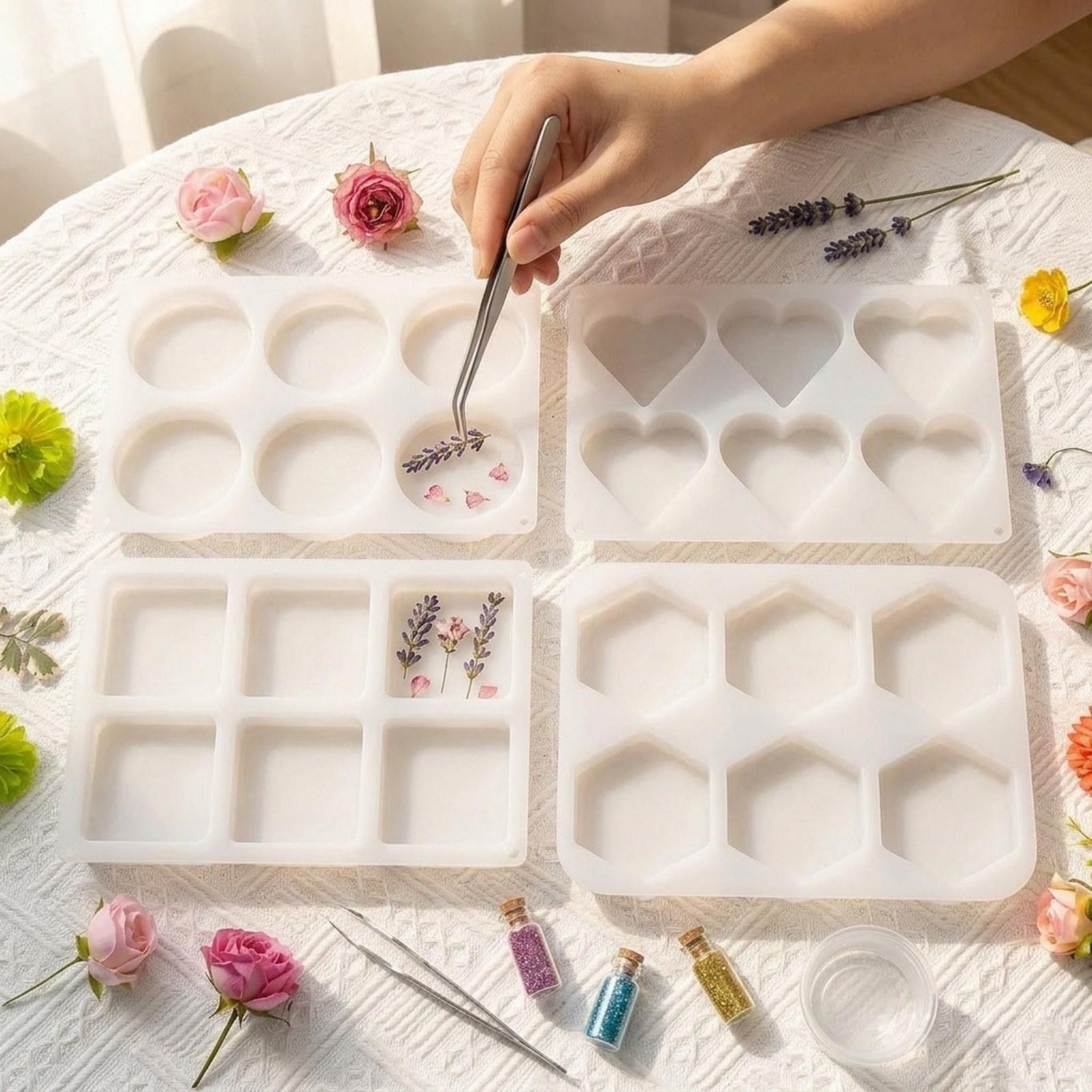 แม่พิมพ์เรซิ่นแบบลึก 4 ชิ้น ขอ - Coaster Mold Square บทวิจารณ์และราคา