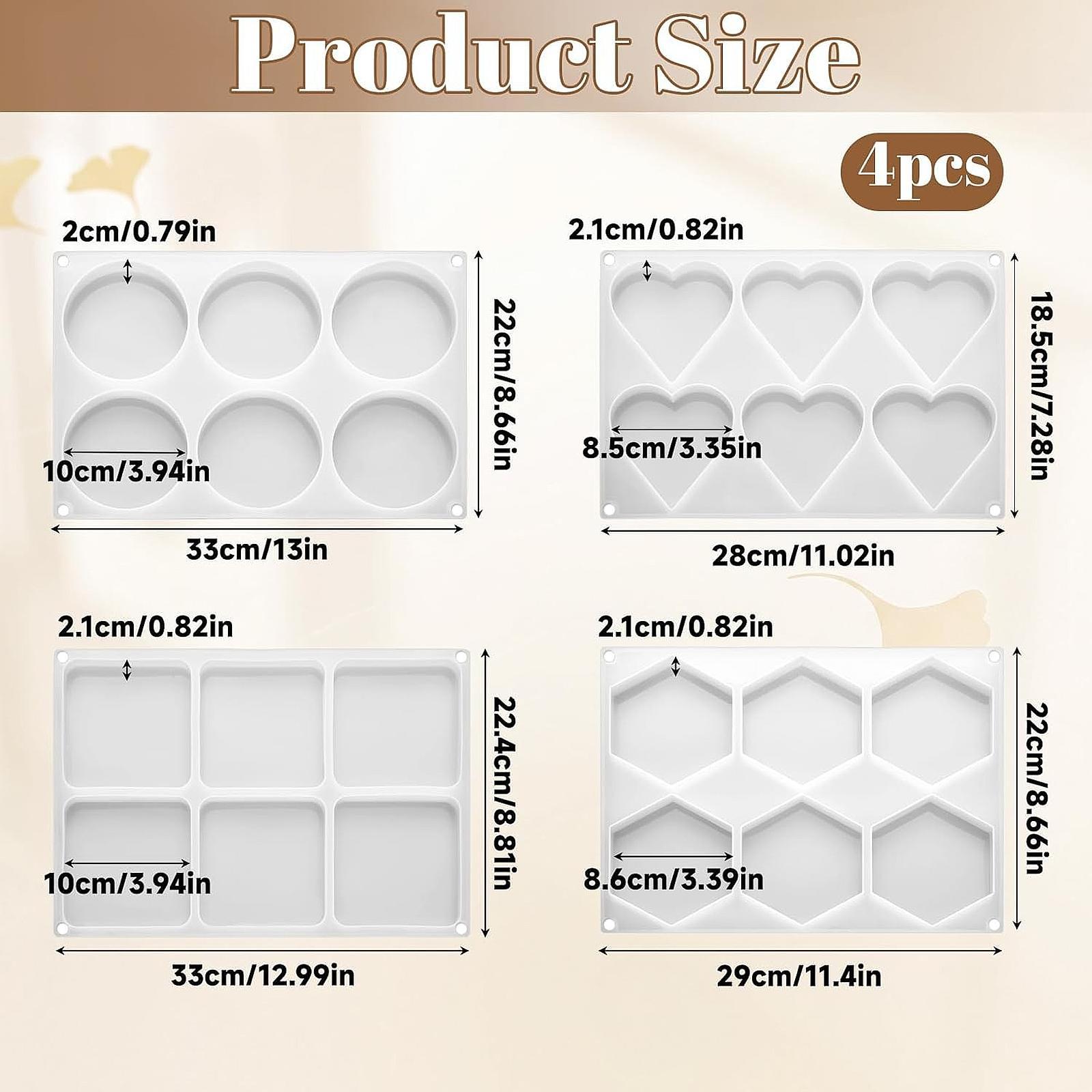 แม่พิมพ์เรซิ่นแบบลึก 4 ชิ้น ขอ - Coaster Mold Square บทวิจารณ์และราคา