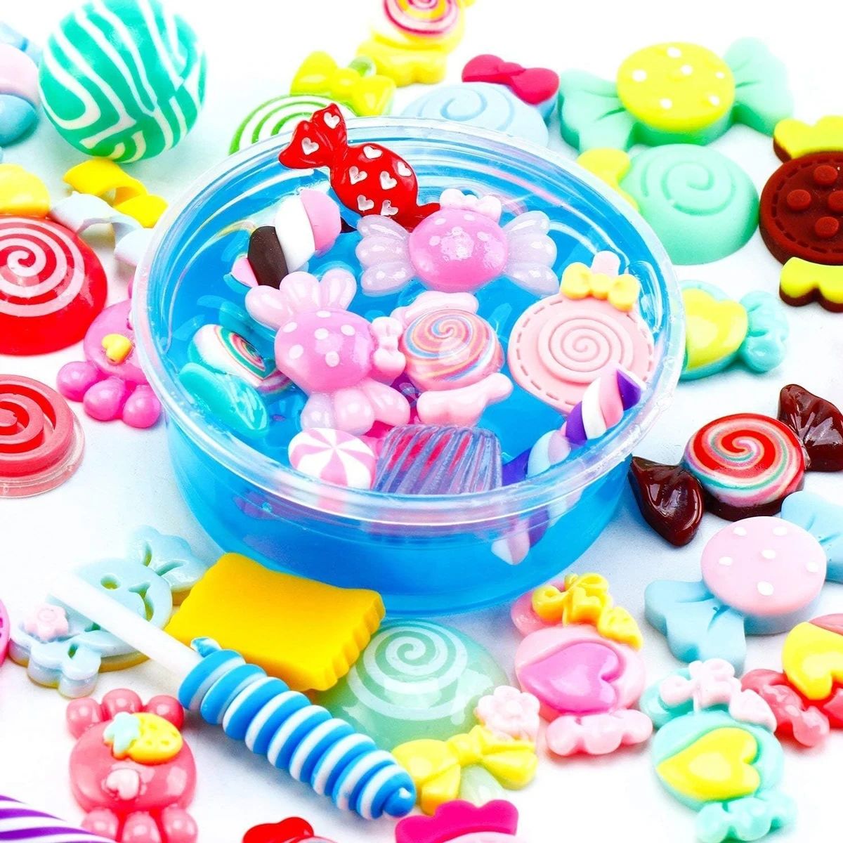 30pcs สุ่ม Candy Slime Charms  - Resin Art Calligraphy บทวิจารณ์และราคา