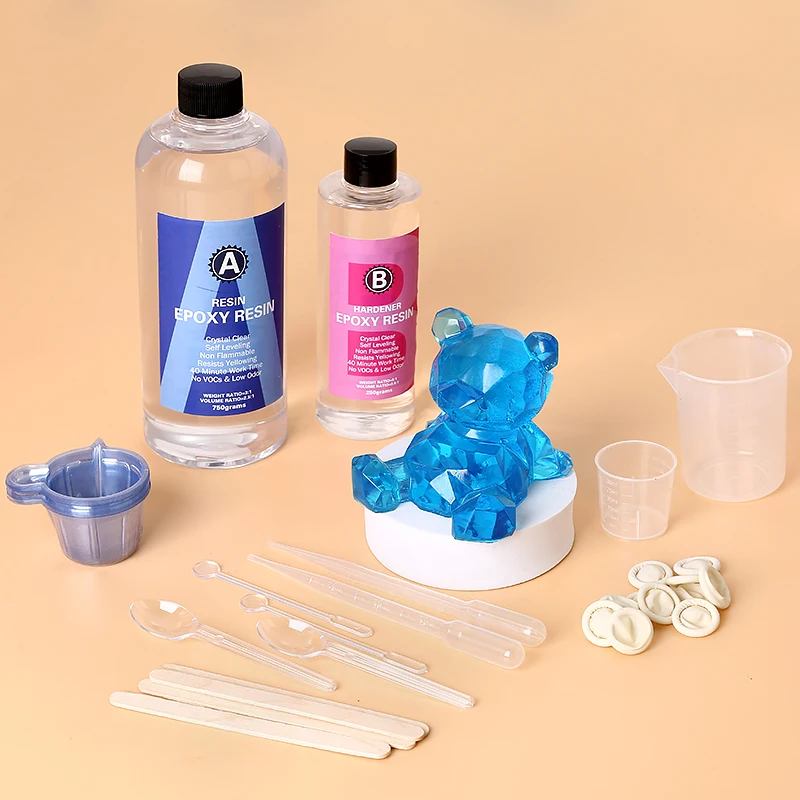 อีพ็อกซี่เรซิ่นชุดคริสตัลใสผสม - Resin Art Easy บทวิจารณ์และราคา