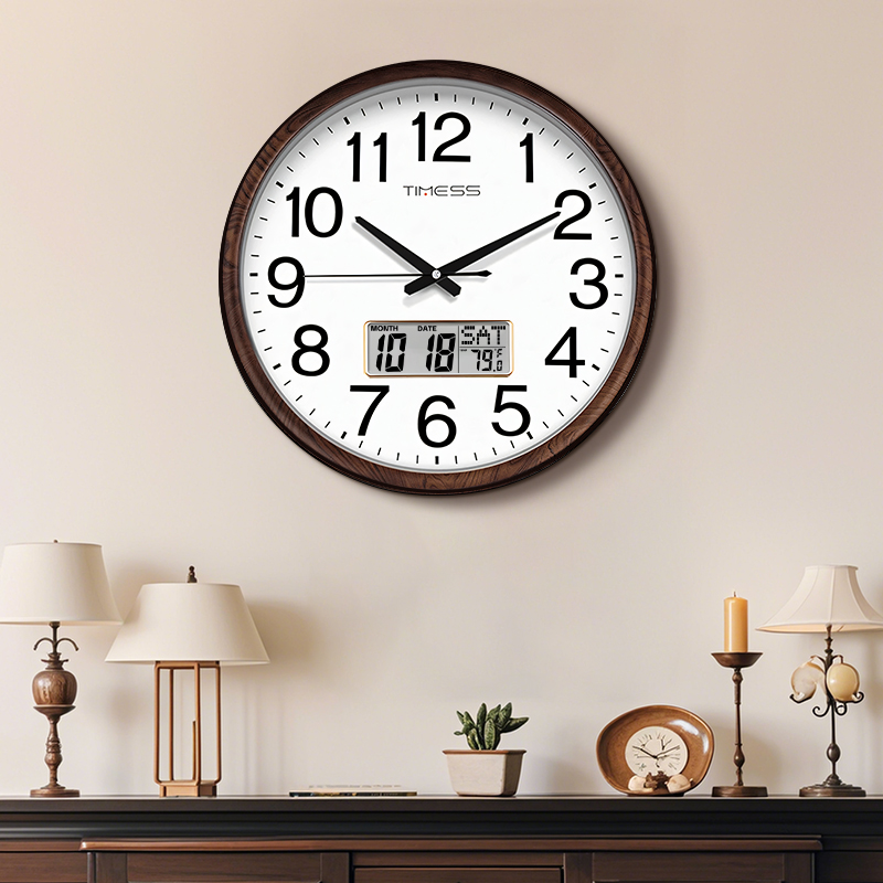 นาฬิกาแขวนผนังลายไม้ TIMESS ขน - Resin Art Wall Clock บทวิจารณ์และราคา