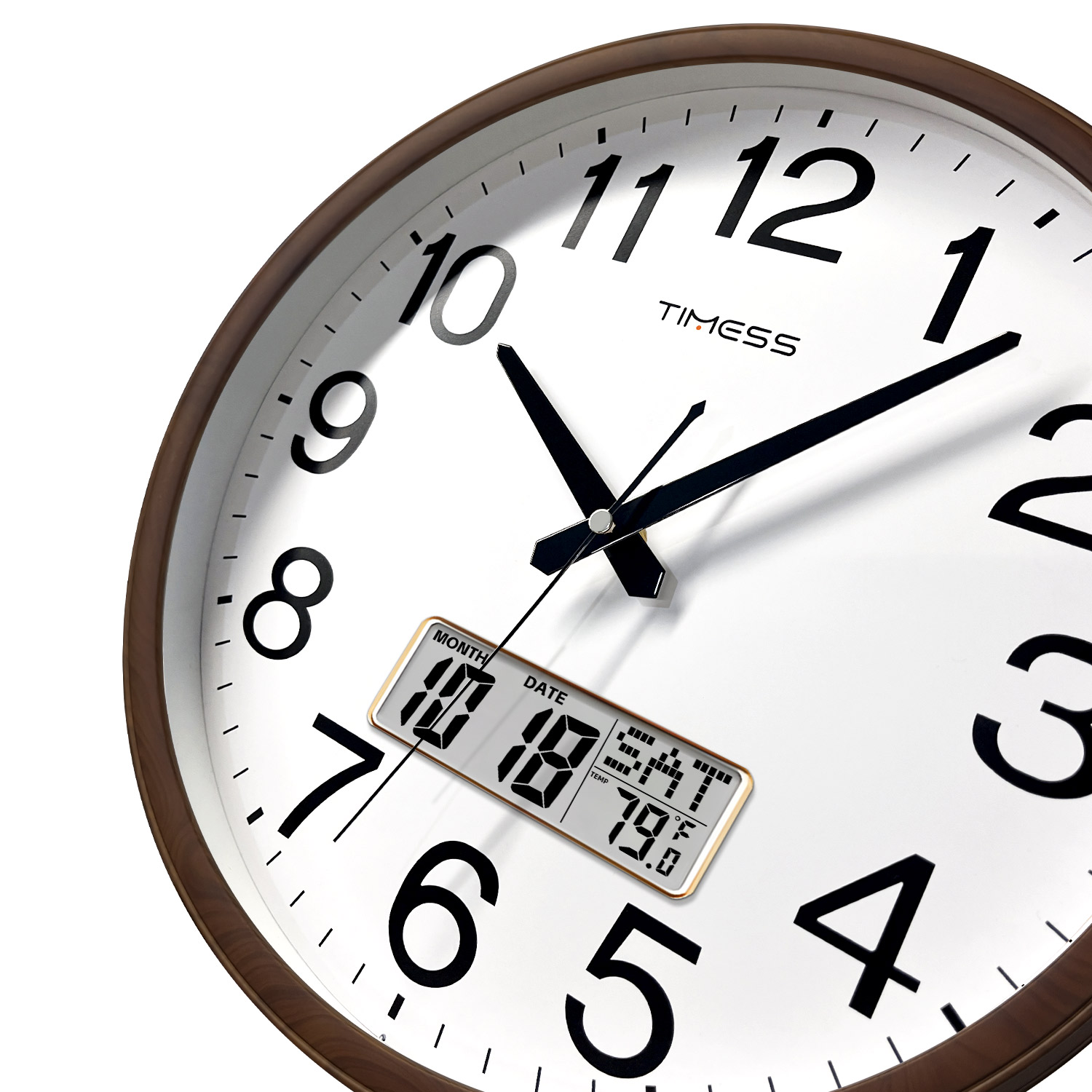 นาฬิกาแขวนผนังลายไม้ TIMESS ขน - Resin Art Wall Clock บทวิจารณ์และราคา