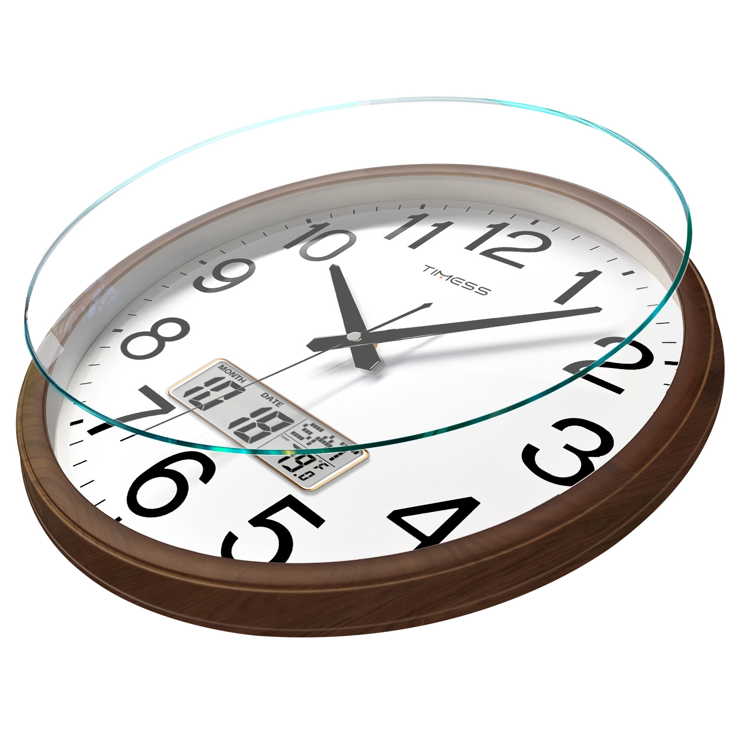นาฬิกาแขวนผนังลายไม้ TIMESS ขน - Resin Art Wall Clock บทวิจารณ์และราคา