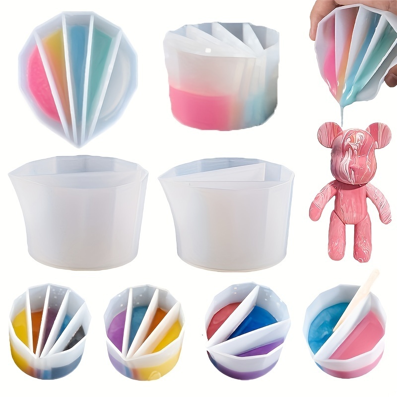 ถ้วยซิลิโคนแบบแยกส่วน 1 ชิ้น พ - Resin Art Pouring บทวิจารณ์และราคา