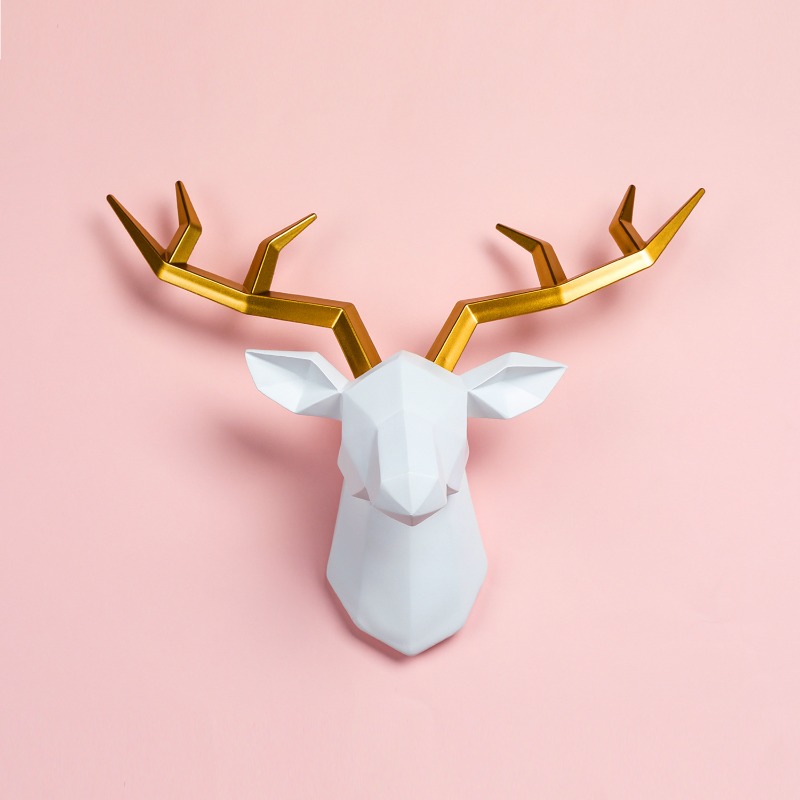 งานประติมากรรมรูปหัวกวาง 1 ชิ้ - Resin Art Sculptures บทวิจารณ์และราคา