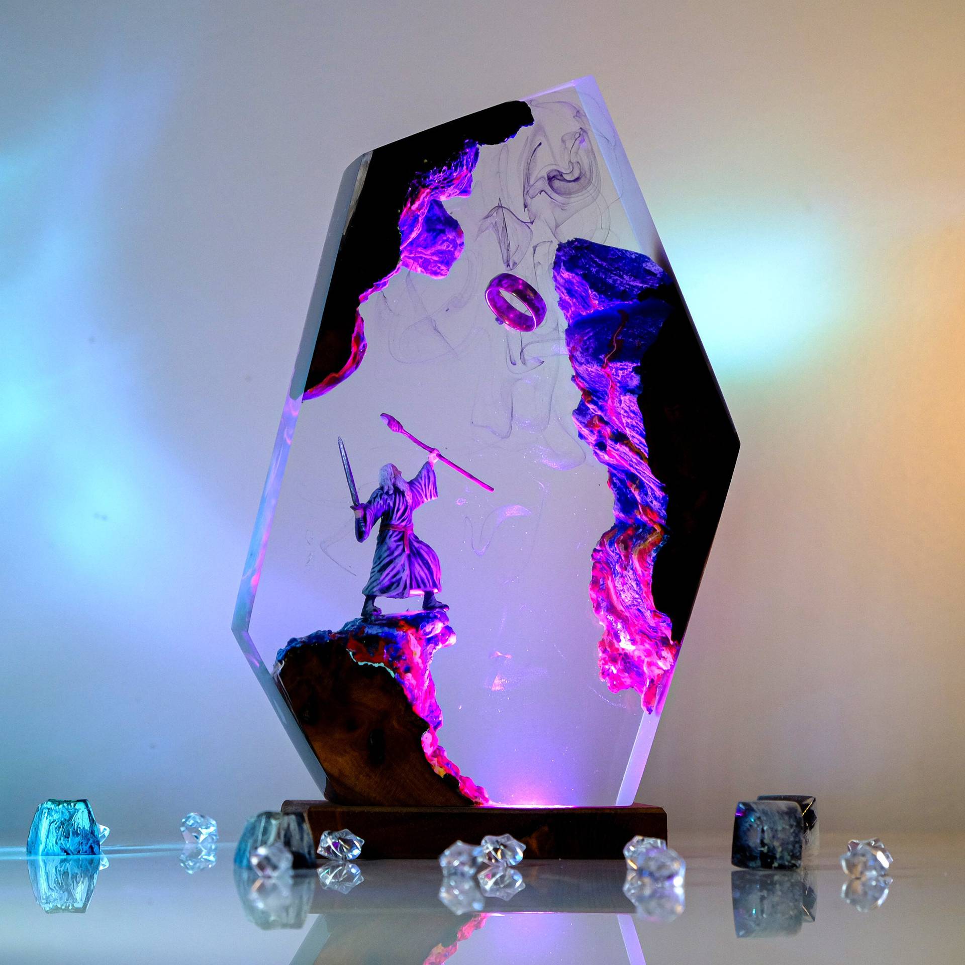 โคมไฟเรซิ่นรูปฉากภาพยนตร์ แหวน - Resin Art Anime บทวิจารณ์และราคา