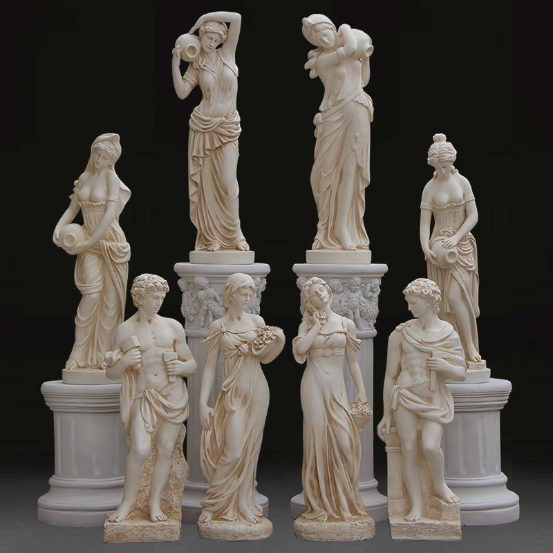 รูปปั้นยิปซัม งานศิลปะตกแต่งสไ - Resin Art Sculptures บทวิจารณ์และราคา