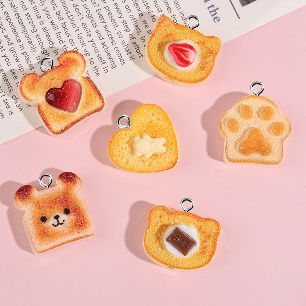 ชาร์มเรซิ่นรูปขนมปังปิ้งรูปหัว - Resin Art Calligraphy บทวิจารณ์และราคา