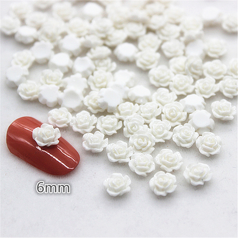 100pcs 6mm เรซิ่น MINI Rose ดอ - Resin Art For Rose บทวิจารณ์และราคา
