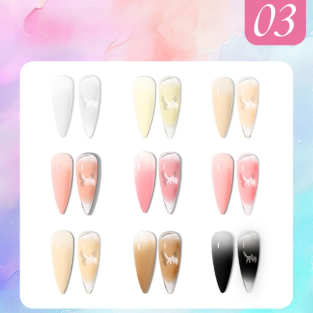 ยาทาเล็บเจลแบบไล่เฉดสี 4in1 รุ - Resin Art Easy บทวิจารณ์และราคา