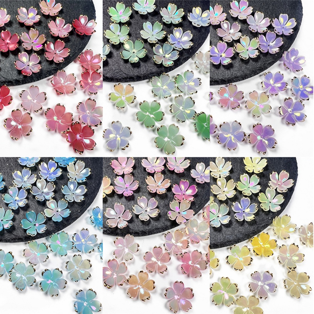 50 ชิ้น/ล็อต ลูกปัดอะคริลิคดอก - Resin Art Calligraphy บทวิจารณ์และราคา