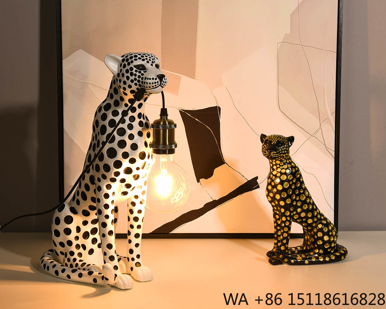 ประติมากรรมเรซินรูปเสือดาวศิลป - Resin Art Sculptures บทวิจารณ์และราคา