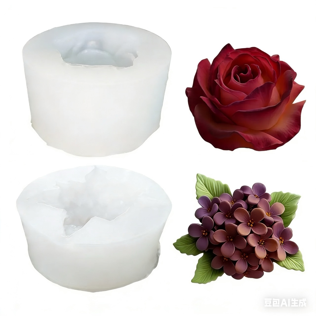 แม่พิมพ์ซิลิโคนรูปดอกไม้ 3 มิต - Resin Art For Rose บทวิจารณ์และราคา